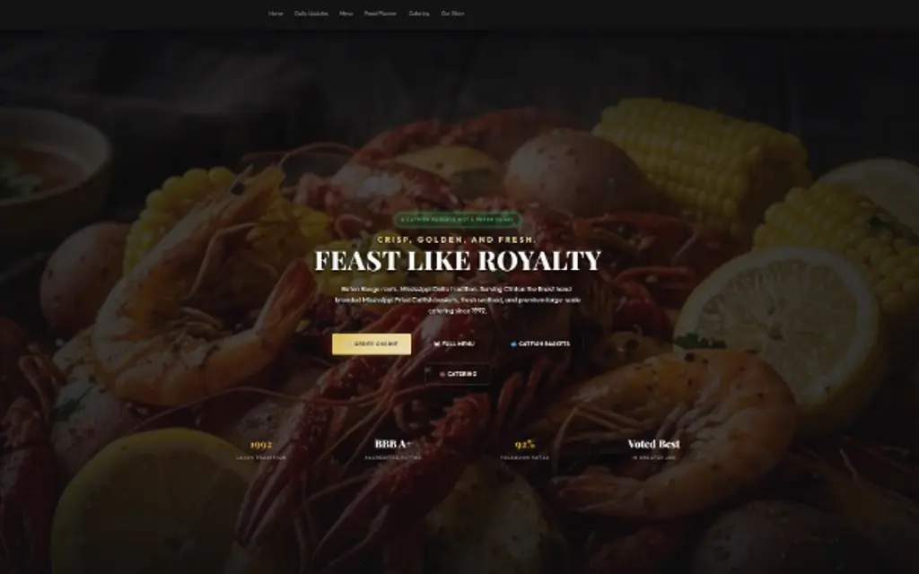 T'Beaux's Seafood & Catering - Homepage Hub
